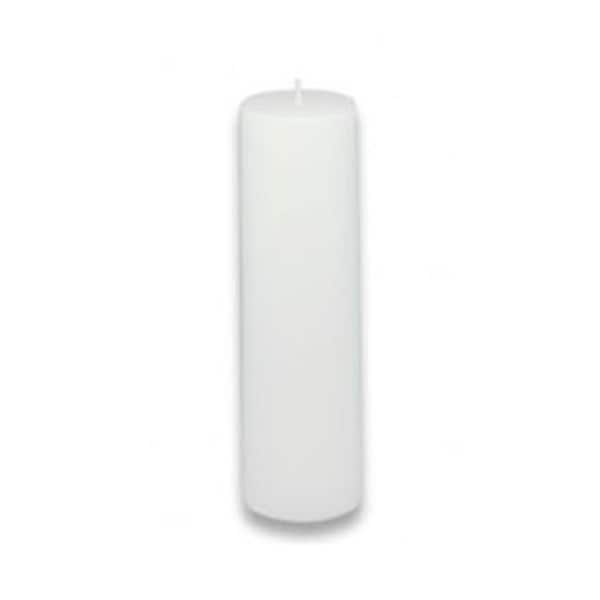 Zest Candle Zest Candle CPZ-112-24 2 x 6 in. White Pillar Candle -24pcs-Case - Bulk CPZ-112_24 - main